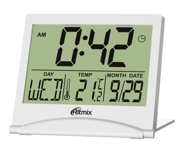 Настольные часы Ritmix CAT-042 (белый)